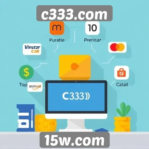 Métodos de pagamento disponíveis no c333.com
