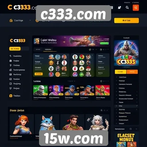 Análise da interface de usuário do c333.com